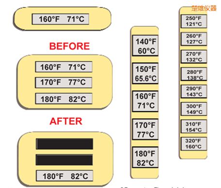 楚雄溫度指示標(biāo)簽 高溫ThermoLabel標(biāo)簽