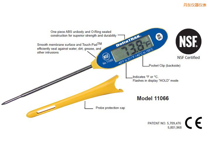 丹東FlashCheck® 大屏細(xì)端探針溫度計